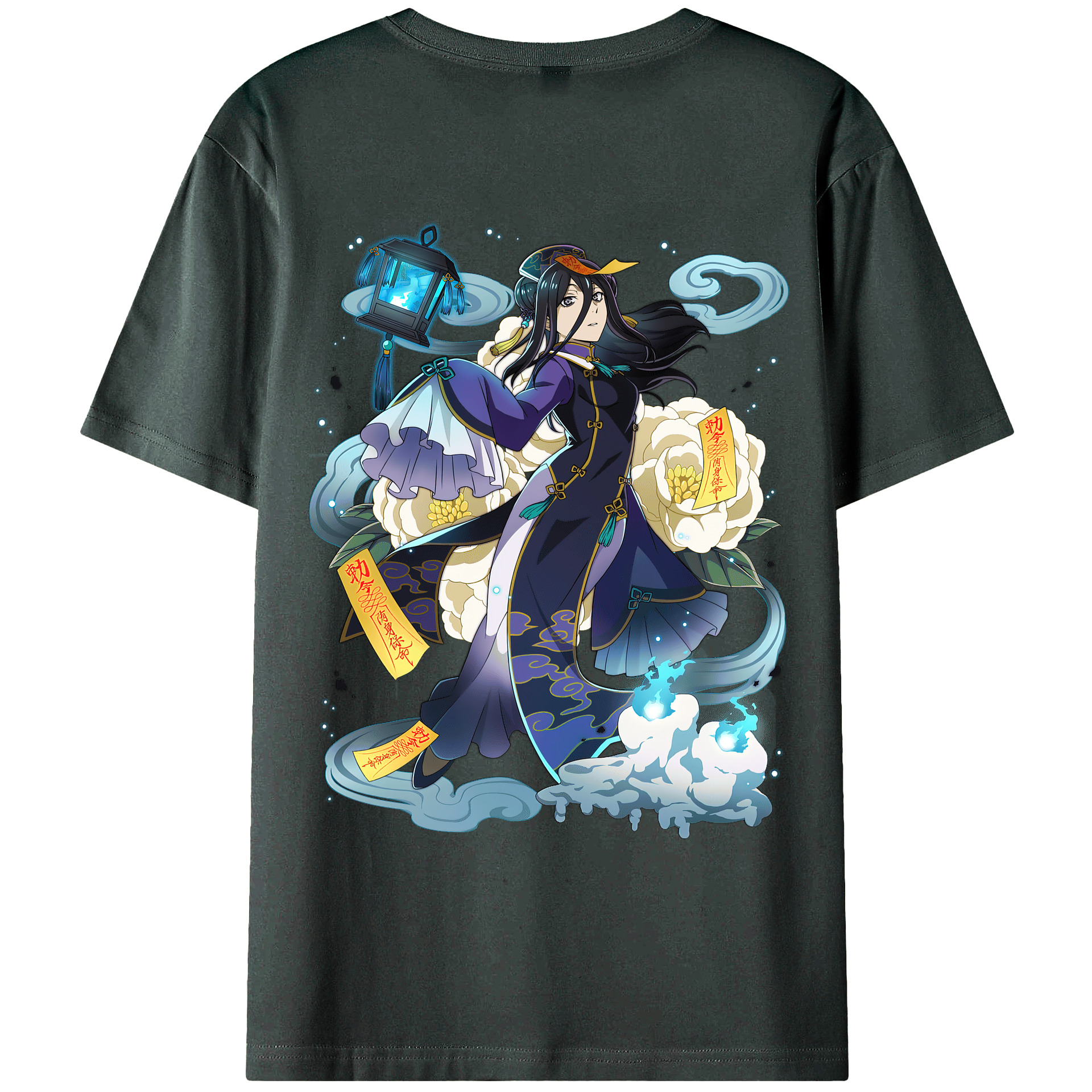 （画像用） 文豪ストレイドッグス Bungo Stray Dogs 綿100％ メンズ半袖Tシャツ（バックプリント） 通気性